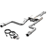 QTP 15-18 Dodge Challenger 6.2L/6.4L 304SS Screamer Cat-Back Exhaust w/3in Tips - 430115