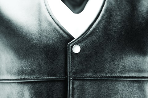 River Road Old Skool Leather Vest Black - Large - 094433