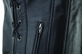 Kuryakyn Leather By River Road Sapphire Leather Vest Black Womens - Small - 094444