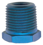 Russell Performance 1in Male to 3/4in Female Pipe Bushing Reducer (Blue) - 661640