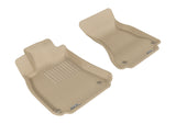 3D MAXpider 2009-2017 Audi A4/S4/RS4/A5/S5 Kagu 1st Row Floormat - Tan - L1AD02711502