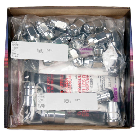 McGard 5 Lug Hex Install Kit w/Locks (Cone Seat Nut / Bulge) M12X1.5 / 3/4 Hex / 1.45in L - Chrome - 84537