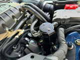 J&L 24-25 Ford Mustang GT w/ Whipple Supercharger Oil Separator 3.0 PCV Side - Black Anodized - 3092P-B