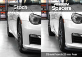 PERRIN 02-14 Subaru WRX / 2004 STI / 13-26 BRZ & Toyota GR86 30mm Wheel Spacers 5x100 56mm CB - Pair - PSP-WHL-031BK