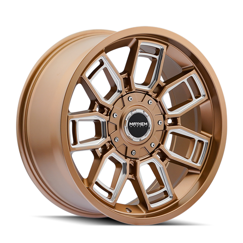 Mayhem 8118 Ordinance 20x9 / 6x135/139.7 BP / 106.1mm Hub Matte Bronze Wheel w/ Milled Spokes - 8118-2937MZ