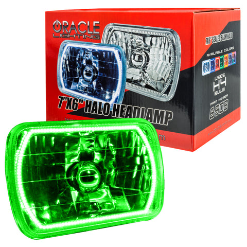 Oracle Pre-Installed Lights 7x6 IN. Sealed Beam - Green Halo - 6908-004