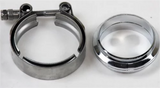 Granatelli 4.0in Flat Flanges w/V-Band Clamp - 308540