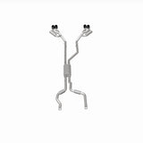 MagnaFlow 20-21 Ford Explorer 3.0L V6 Dual Exit Quad Black Chrome Tip Street Series Cat-Back Exhaust - 19515