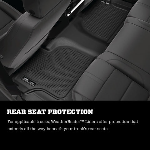 Husky Liners 2017 Kia Sportage Weatherbeater Front and Second Row Black Floor Liners - 99891