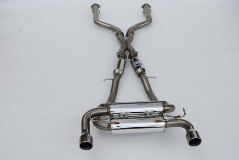 Invidia 2022+ Nissan Z 70mm Gemini Cat Back Exhaust - Rolled SS Tips - HS22N4Z7GM1RSL