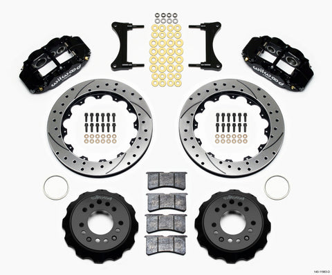 Wilwood Narrow Superlite 6R Front Hat Kit 12.88in Drilled 93-96 Mazda RX7 - 140-11963-D