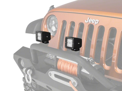 Raxiom 3-In Square 4-LED Off Road Light Spot Beam Universal (Some Adaptation May Be Required) - J106732