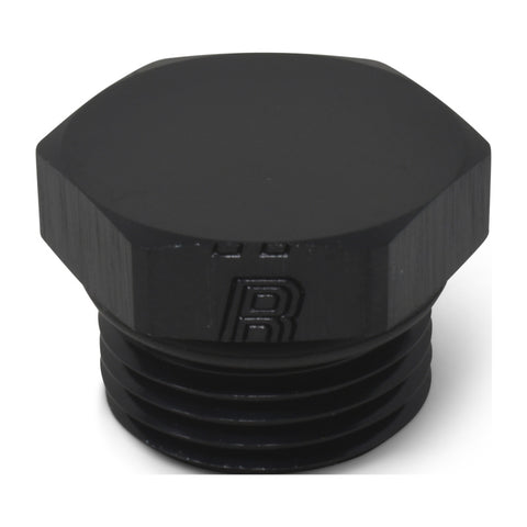 Russell Performance -6 AN Straight Thread Plug (Black) - 660273