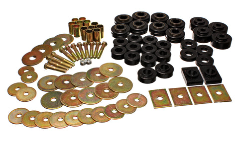 Energy Suspension 64-67 Buick Century/Regal/Grand National/Skylark/Special Black Body Mount Set - 3.4155G