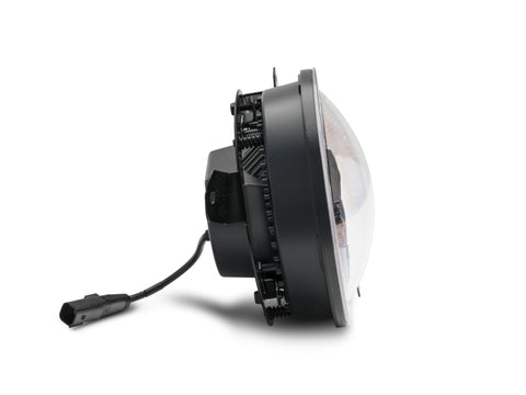 Raxiom 18-22 Jeep Wrangler JL/JT Axial Series LED Headlights- Black Housing (Clear Lens) - J133763