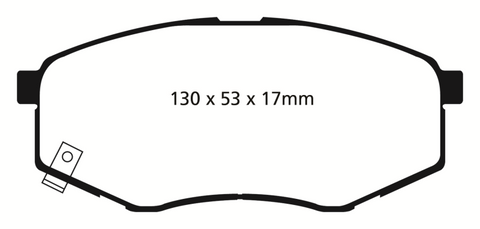 EBC 10-15 Hyundai Tucson 2.0 FWD Redstuff Front Brake Pads - DP31866C