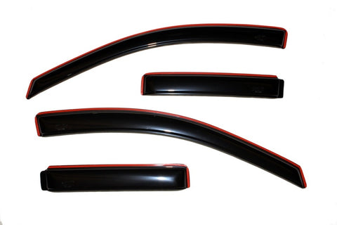 AVS 07-10 Jeep Compass Ventvisor In-Channel Front & Rear Window Deflectors 4pc - Smoke - 194330