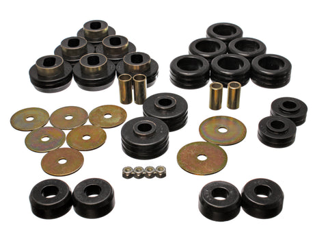 Energy Suspension 92-97 GM Denali XL/Blazer/Yukon XL 4WD Black Body Mount Set - 3.4118G