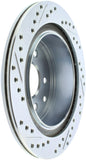 StopTech Select Sport Nissan Slotted and Drilled Left Rear Rotor - 227.42077L