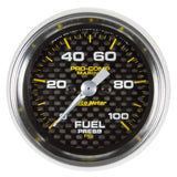 Autometer Marine Carbon Fiber 2-1/16in 100 PSI Digital Stepper Motor Fuel Pressure Gauge - 200850-40