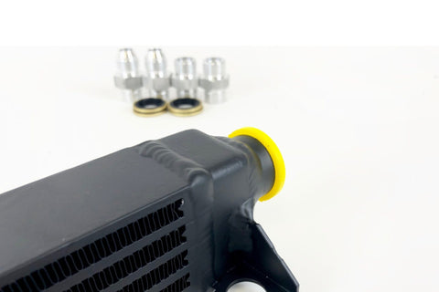 CSF 82-94 BMW 3 Series (E30) High Performance Oil Cooler w/-10AN Male & OEM Fittings - 8092