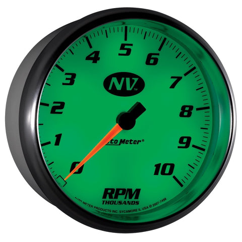 AutoMeter Gauge Tachometer 5in. 10K RPM In-Dash NV - 7498