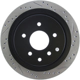 StopTech 06-07 350Z / 05-07 G35 / 06-07 G35X SportStop Slotted & Drilled Rear Left Rotor - 127.42088L