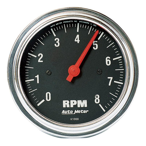 Autometer Traditional Chrome Electrical Ammeter 2 1/6in 60A Gauge - 2586