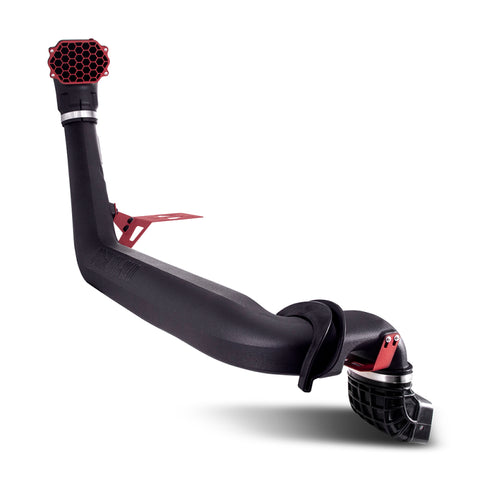 Mishimoto BORNE Off-Road 2018+ Jeep Wrangler JL Snorkel - Micro-Wrinkle Red - MMAI-JL-18NMWRD