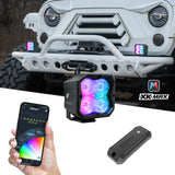 XKGlow XKmax RGBW Addressable Cube Light Kit - Driving Beam - MX-CUBE-D-KIT