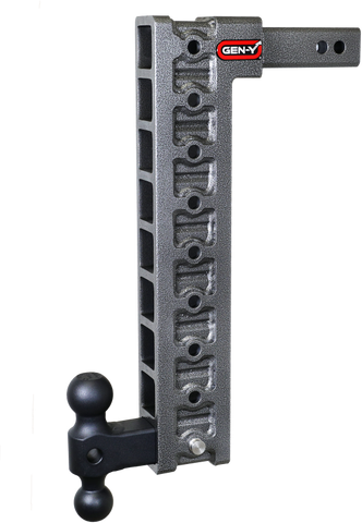 Gen-Y Mega Duty 2in Shank 20in Drop 1.5K TW 10K Hitch w/GH-031 Dual-Ball/GH-0100 Stabilizer Kit - GH-319