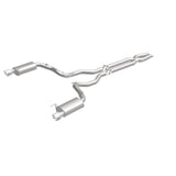 MagnaFlow Cat Back, SS, 3in, Street, Dual Split Polished 4.5in Tips 2015 Ford Mustang GT V8 5.0L - 19100