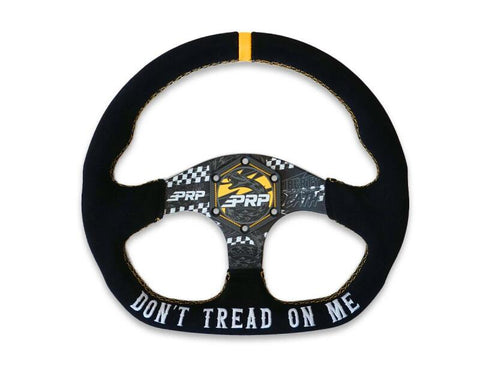 PRP Dont Tread on Me Comp-R Suede Steering Wheel (D-Shaped) - G248-TR
