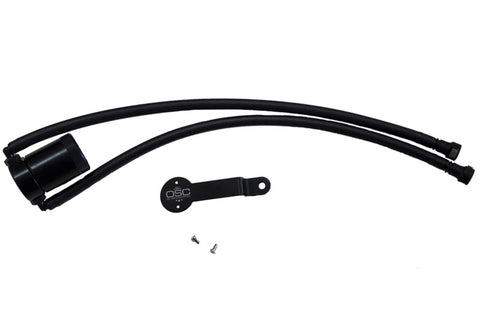J&L 14-18 Chevy/GM Truck/SUV 5.3L V8 Driver Side Oil Separator 3.0 - Black Anodized - 3085D-B