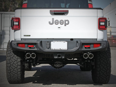 aFe Vulcan Series 3in 304SS Cat-Back 21 Jeep Gladiator V6-3.0L (td) - Dual Polished Tip - 49-38095-P