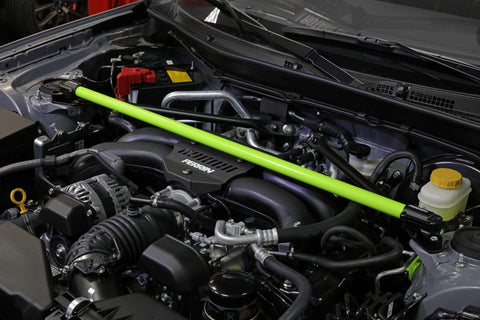 PERRIN 2013+ BRZ/FR-S/86/GR86 Strut Brace - Neon Yellow Wrinkle - PSP-SUS-066NY