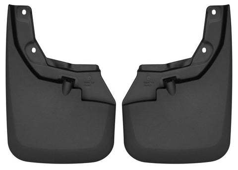 Husky Liners 16-22 Toyota Tacoma w/ OE Fender Flares Custom Molded Front Mud Guards - Black - 56941