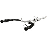 MagnaFlow Cat-Back 15-16 Ford Mustang 2.3L L4 Competition SS 3in Dual Split Rear 4.5in Black Tips - 19256