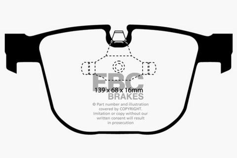 EBC 08-10 BMW M3 4.0 (E90) Bluestuff Rear Brake Pads - DP51451NDX
