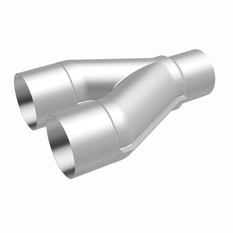 MagnaFlow Universal Trans Y-Pipe All SS 4inch (Dual) 3.5inch (Single) x 13inch (Overall) - 10800