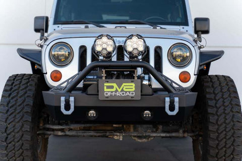 DV8 Offroad Fairlead Mounted Flip-Up License Plate Bracket - LPBM-02