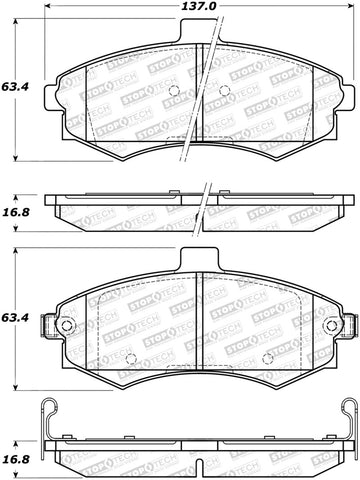 StopTech Street Brake Pads - 308.09410