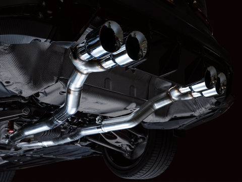 AWE Track Edition Catback Exhaust for BMW G8X M3/M4 - Chrome Silver Tips - 3020-43482