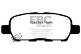 EBC 02 Infiniti G35 3.5 w/o DCS Bluestuff Rear Brake Pads - DP51666NDX