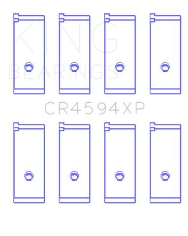 King Engine Bearings Suzuki M16A (Size .026) Connecting Rod Bearings (Set of 4) - CR4594XP.026