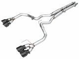 AWE 2024 Ford Mustang Dark Horse S650 RWD Track Edition Cat-Back Exhaust w/ Quad Diamond Black Tips - 3020-43375