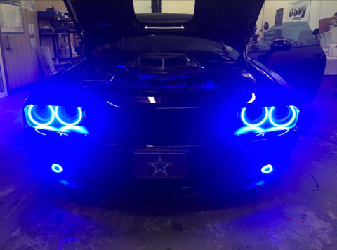 Oracle Dodge Challenger 15-21 LED Waterproof Halo Kit - ColorSHIFT w/o Controller - 3990-334