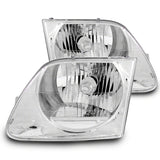 Raxiom 97-03 Ford F-150 G2 Euro Headlights- Chrome Housing (Clear Lens) - T542852