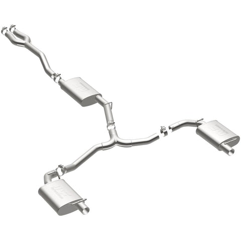 MagnaFlow Cat-Back SS Dual Split Rear Exit 2015 Dodge Charger/Chrysler 300C 3.6L V6 (Uses OEM Tips) - 19225