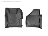WeatherTech 08-10 Ford F250/F350/F450/F550 Super Duty Regular Cab Front FloorLiner - Black - 441261